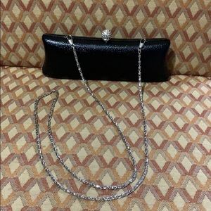 Black Elegant Hard Clutch Bag